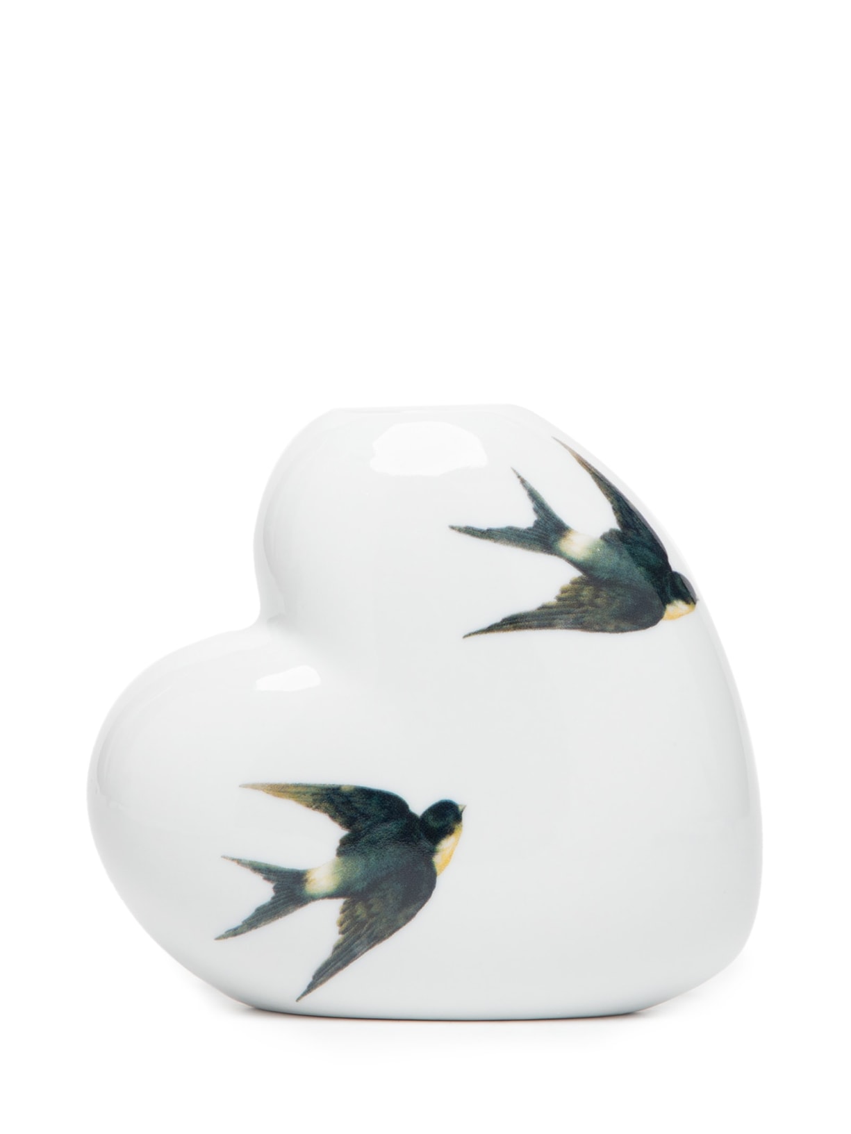 Vaso Coração Andorinha - Branco