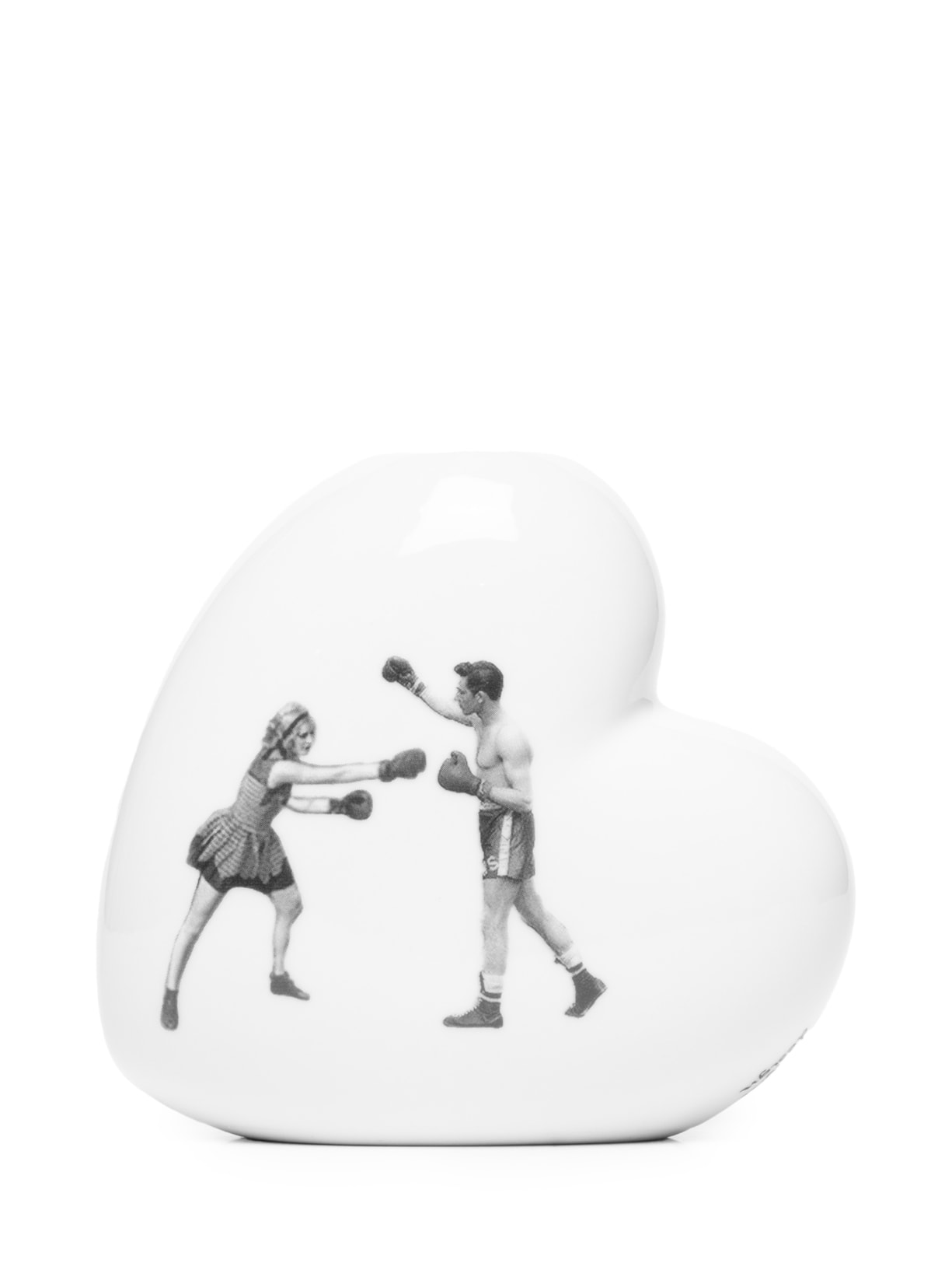 Vaso Coração Boxe - Branco