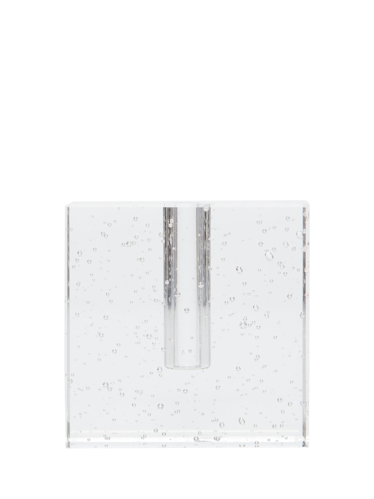 Vaso Decorativo Em Cristal Transparente 1 Peça - Branco