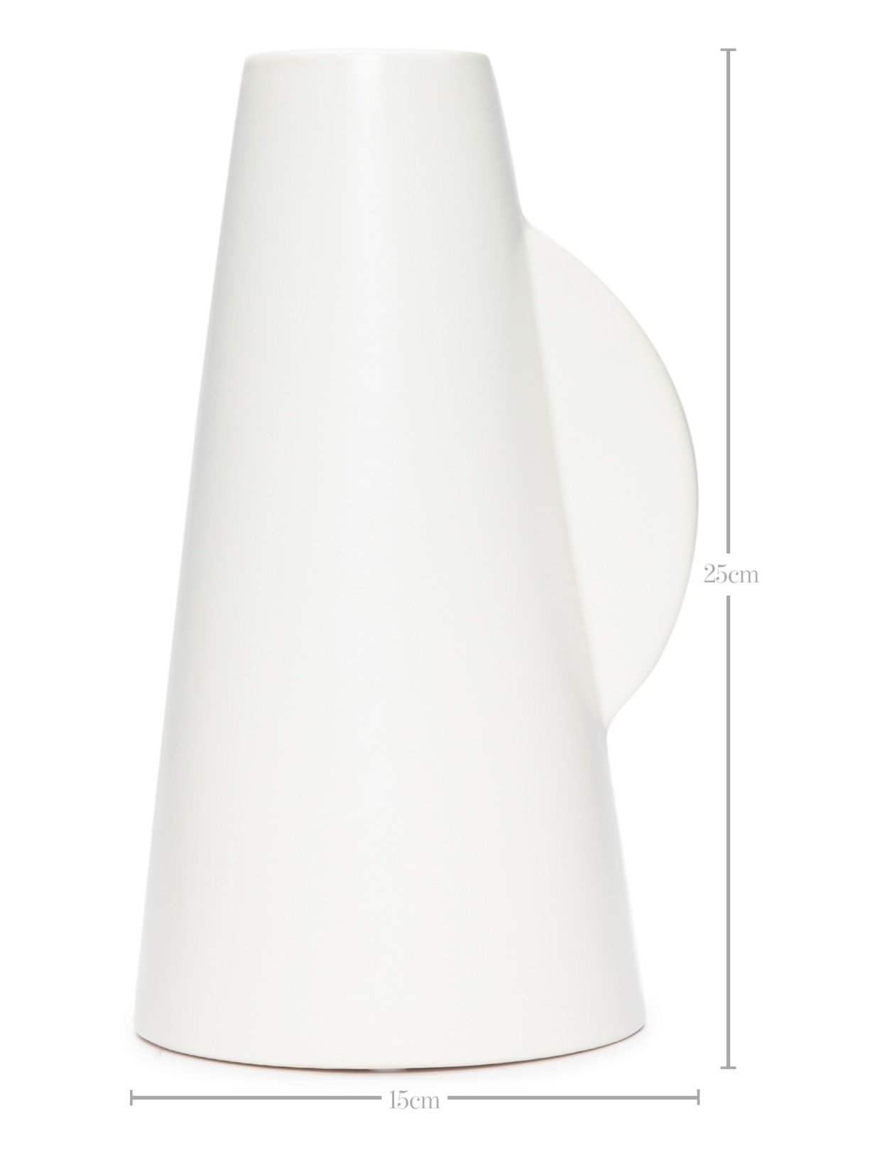 Vaso Em Cerâmica 1 Peça Branco '2Home