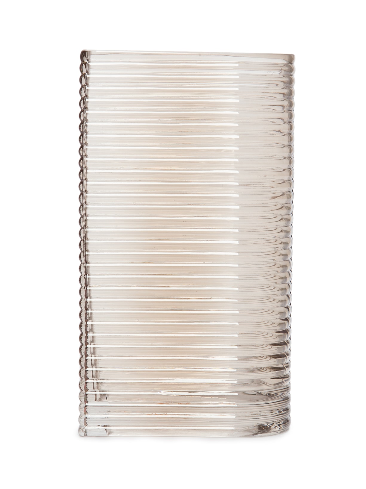 Vaso Em Vidro Acobreado 1 Peça - Bege