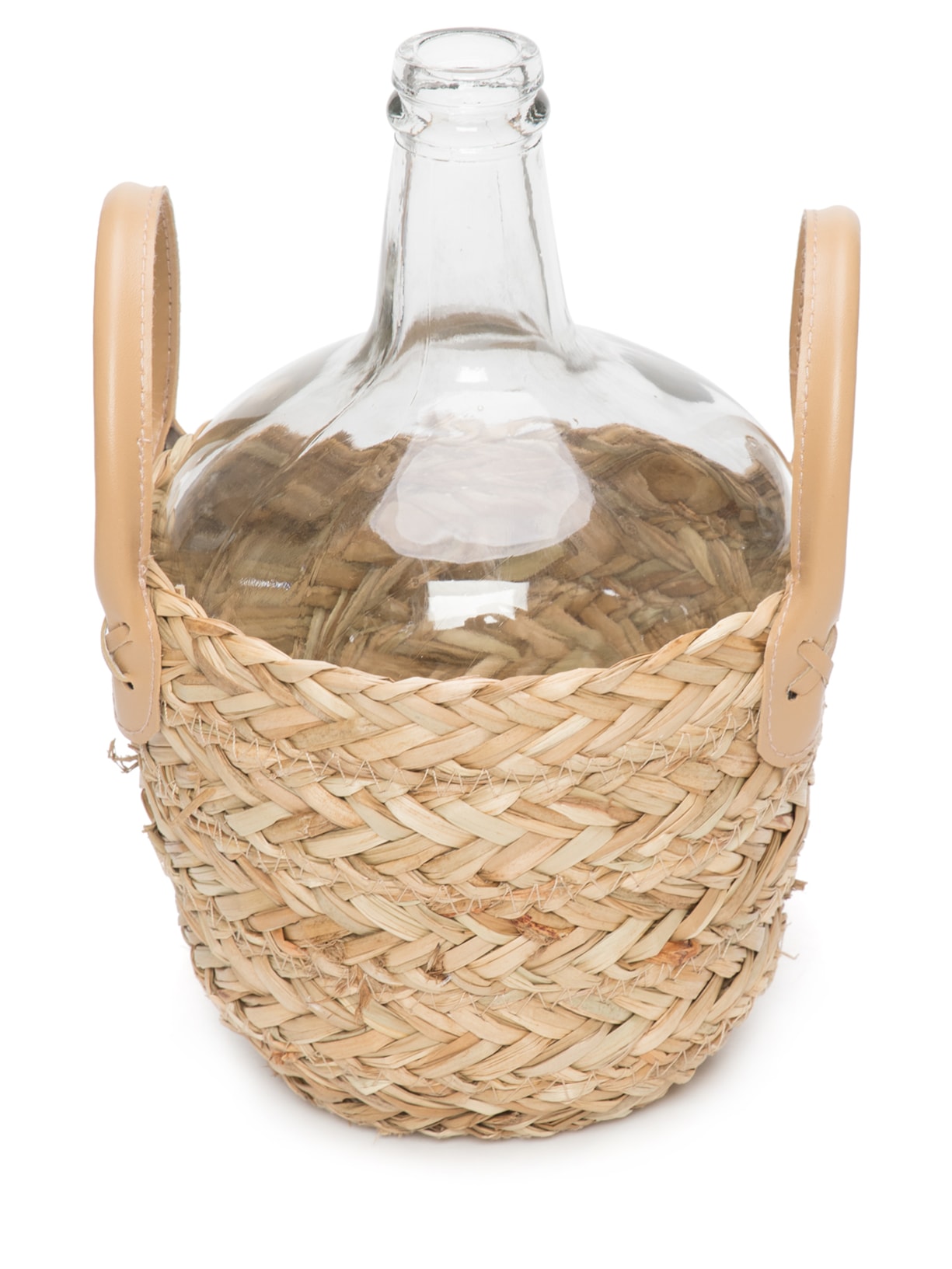 Vaso Em Vidro Com Fibra Natural 1 Peça '2Home