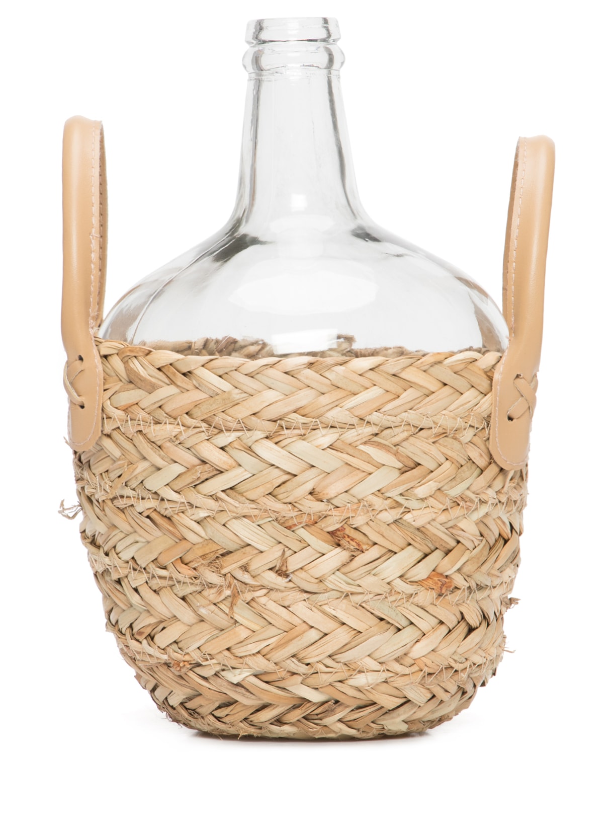 Vaso Em Vidro Com Fibra Natural 1 Peça '2Home