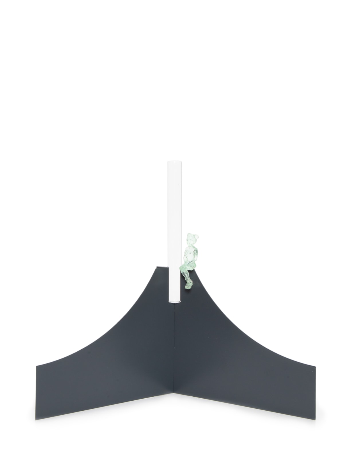 Vaso Encaixe Chapa De Aço Com Pintura Eletrostática - Cinza