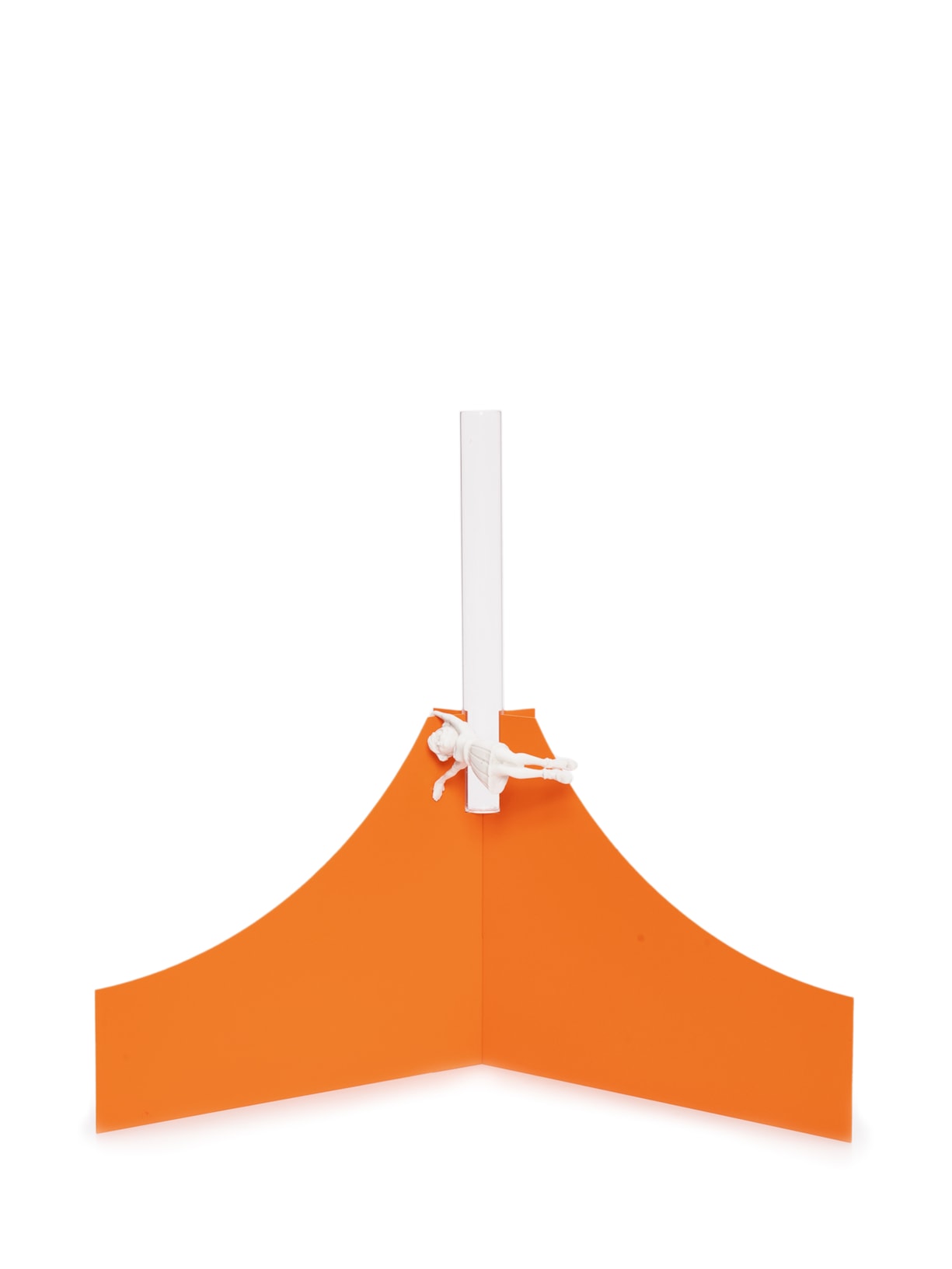 Vaso Encaixe Chapa De Ferro Com Pintura Eletrostática - Laranja