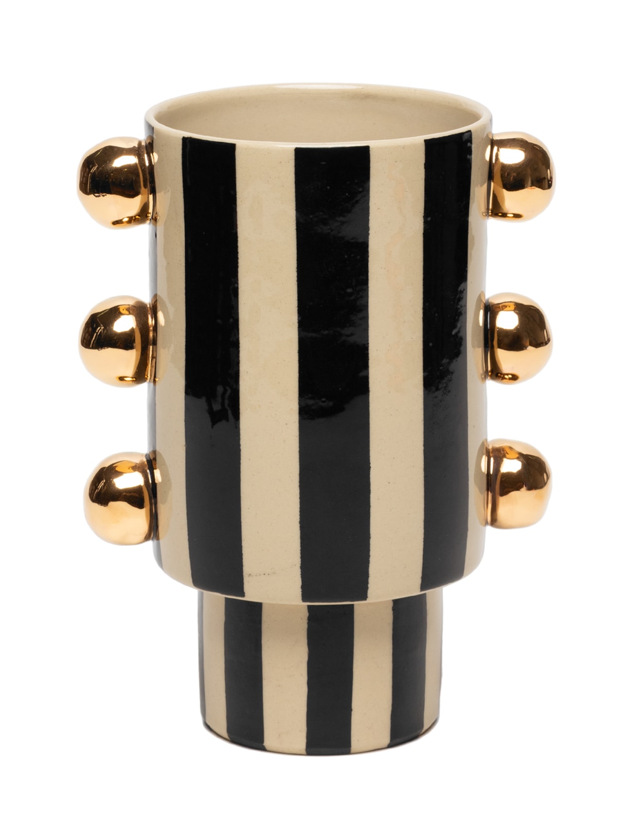 Vaso Giu Com Listras Preto Marô Antunes