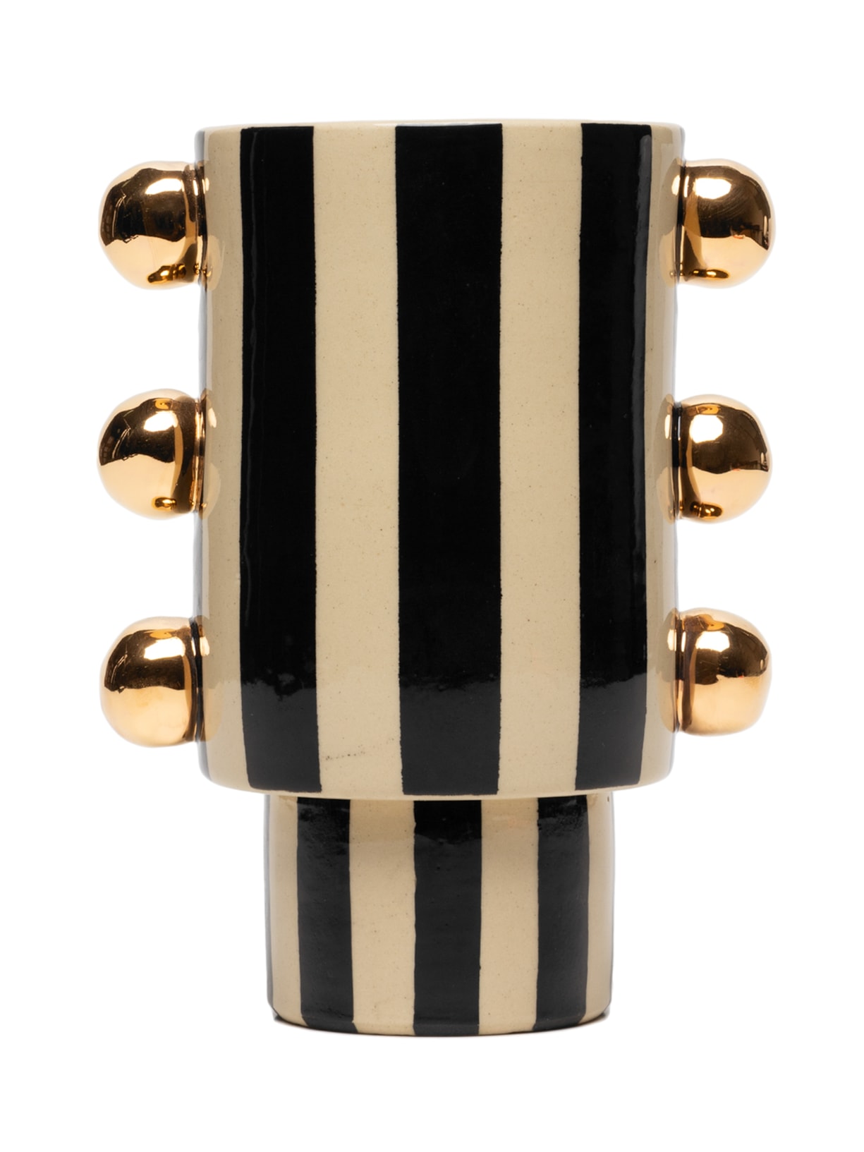 Vaso Giu Com Listras - Preto