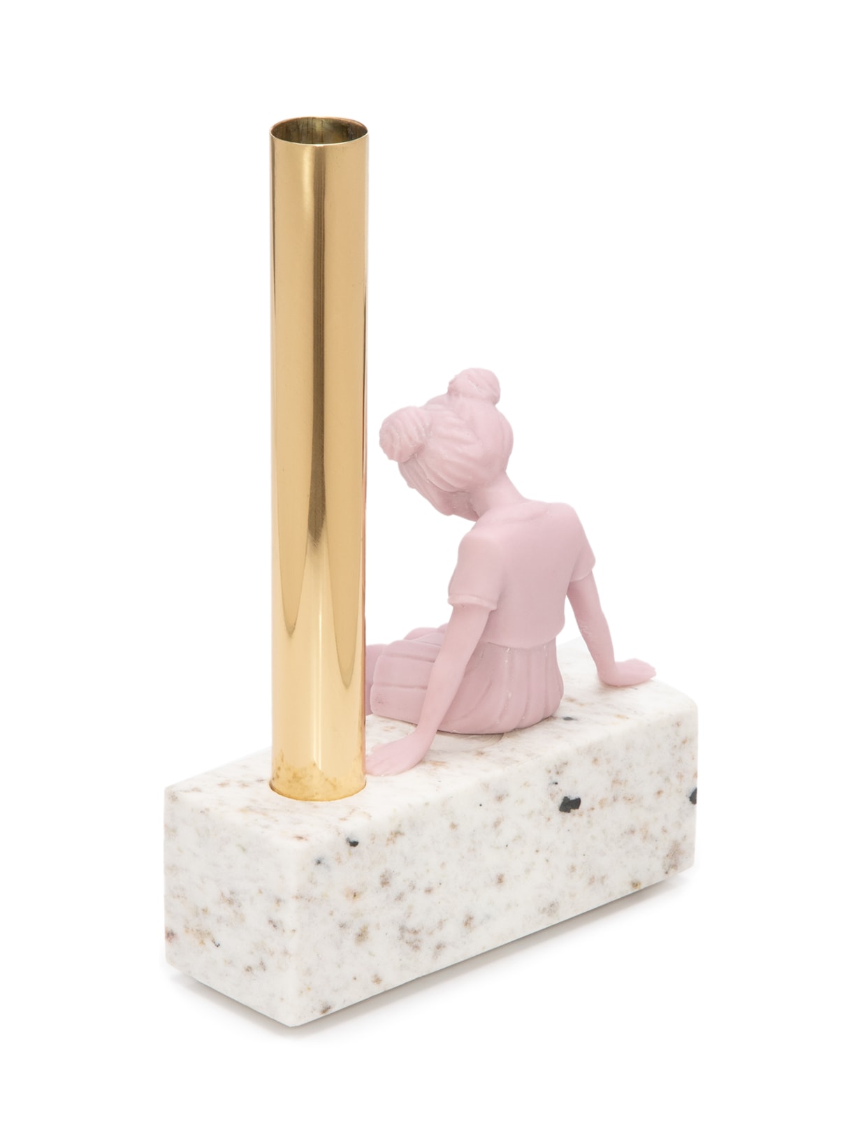 Vaso Menina Base Clara E Menina Rosa  Nara Ota Design