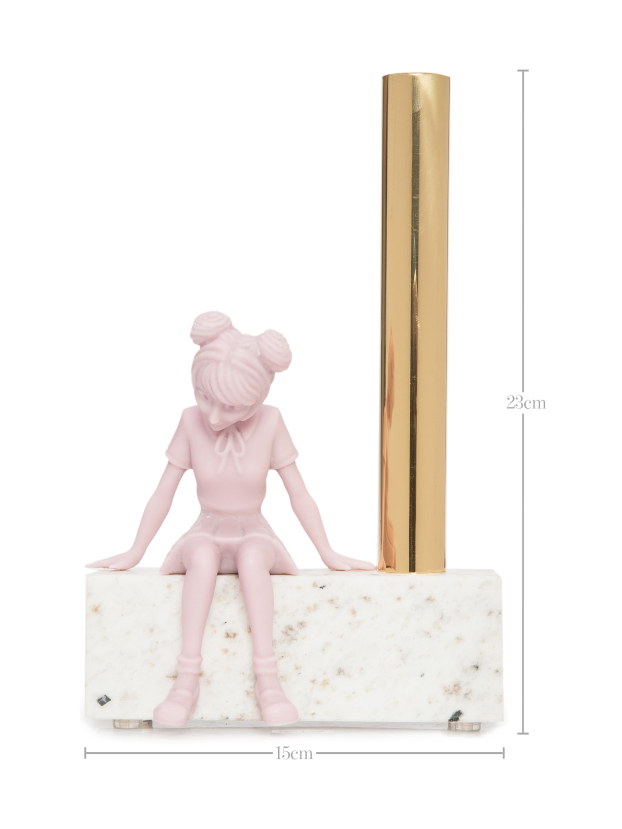 Vaso Menina Base Clara E Menina Rosa  Nara Ota Design