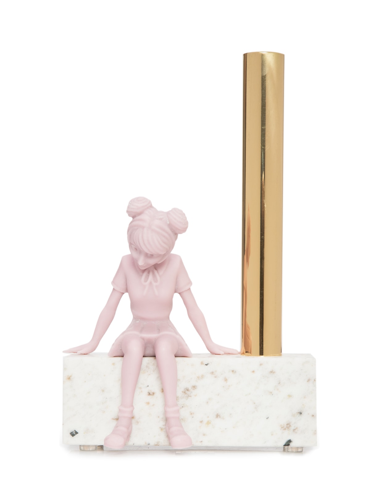 Vaso Menina Base Clara E Menina Rosa  Nara Ota Design