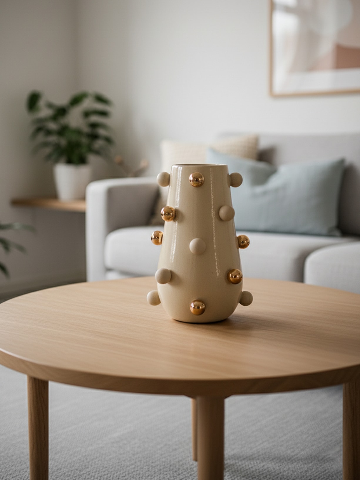 Vaso Nina Bolotas G Bege Marô Antunes