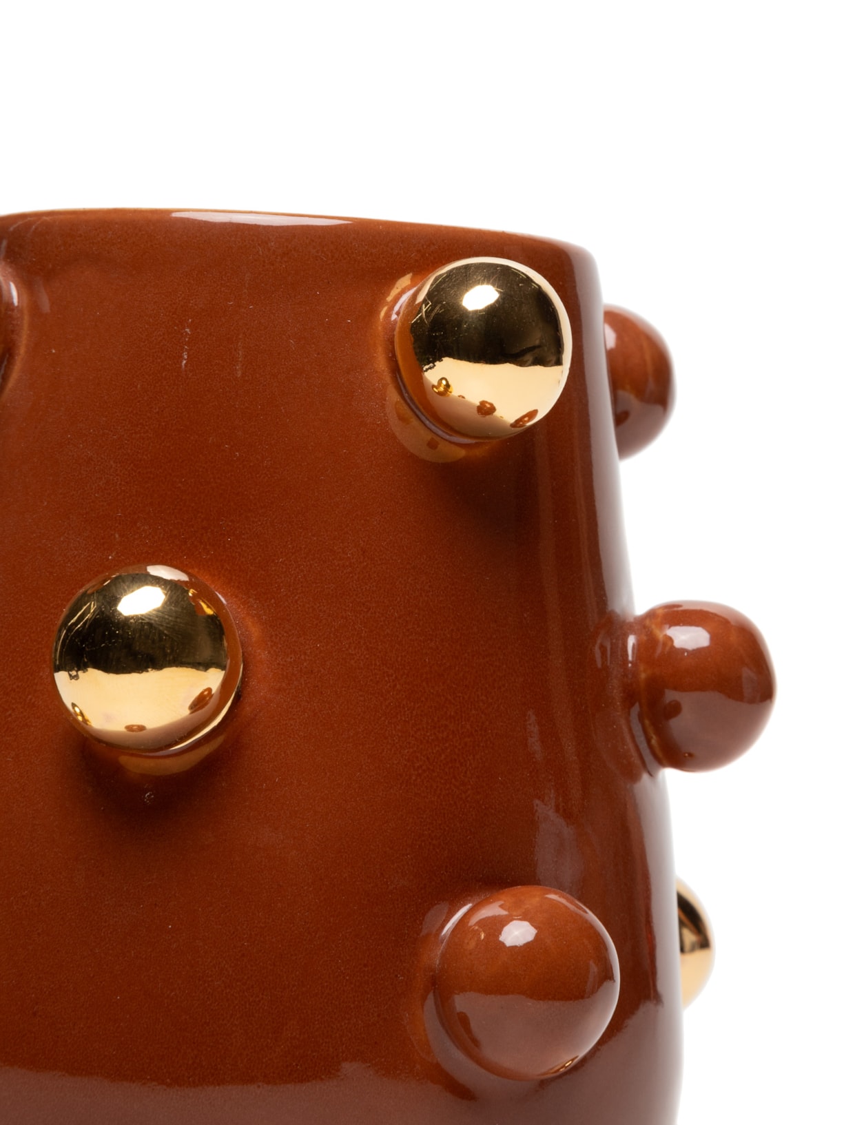 Vaso Nina Bolotas Marrom Marô Antunes