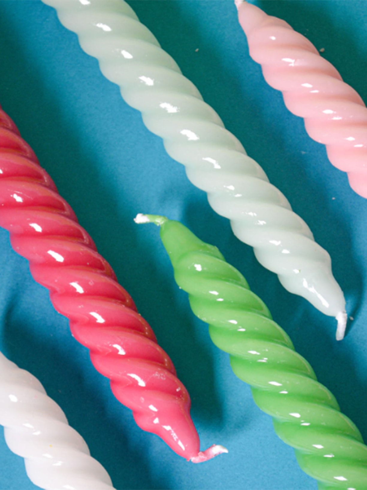 Vela Castiçal Zig Zag Branco Cian Candle