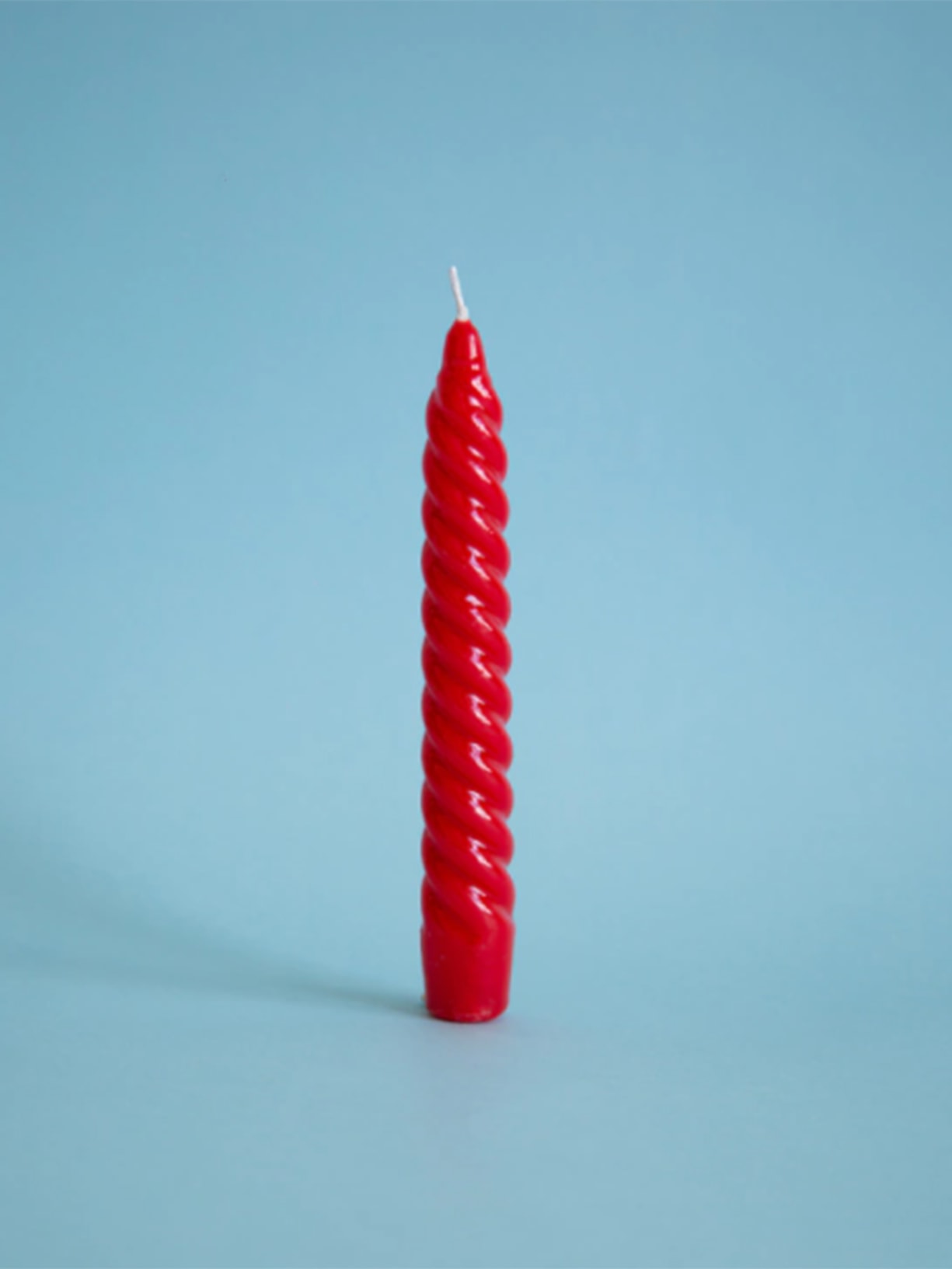 Vela Castiçal Zig Zag Verniz Vermelho Cian Candle