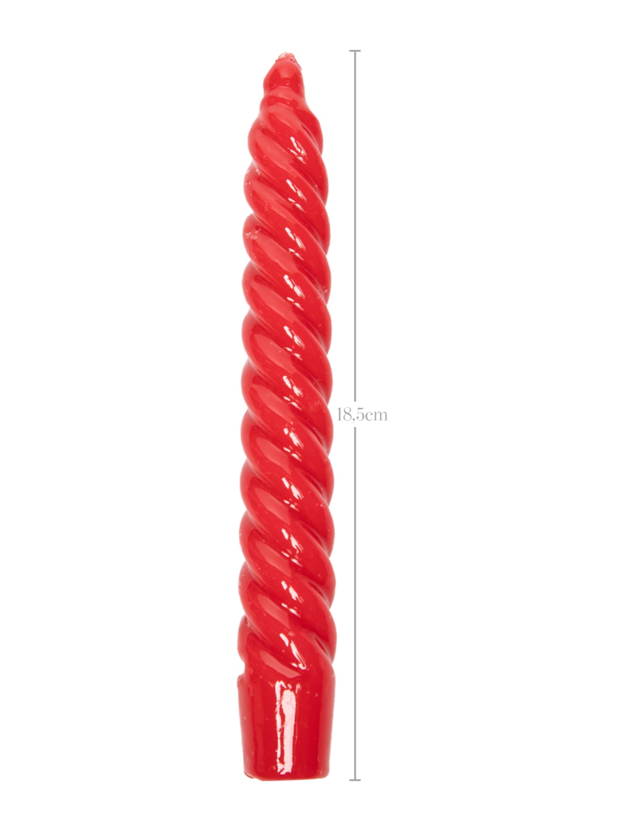 Vela Castiçal Zig Zag Verniz Vermelho Cian Candle