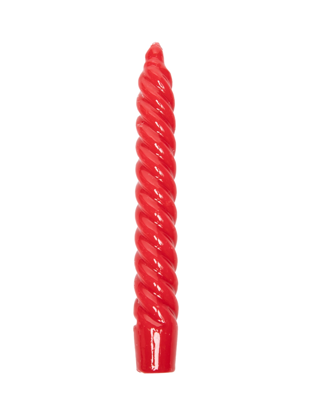 Vela Castiçal Zig Zag Verniz Vermelho Cian Candle