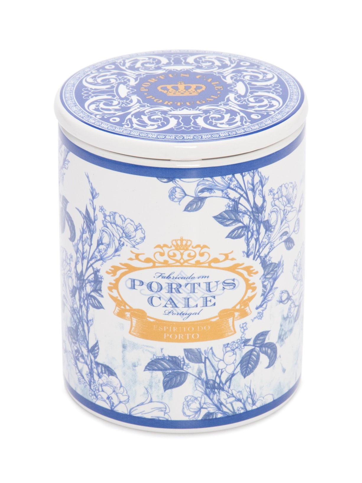 Vela Copo Com Tampa Gold E Blue - Azul