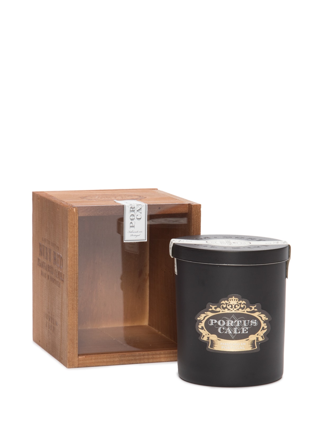 Vela Copo Com Tampa Ruby Red Preto Castelbel