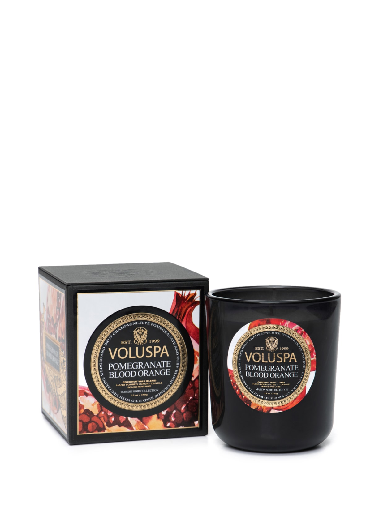 Vela Copo Pomegranate Blood Orange - Preto