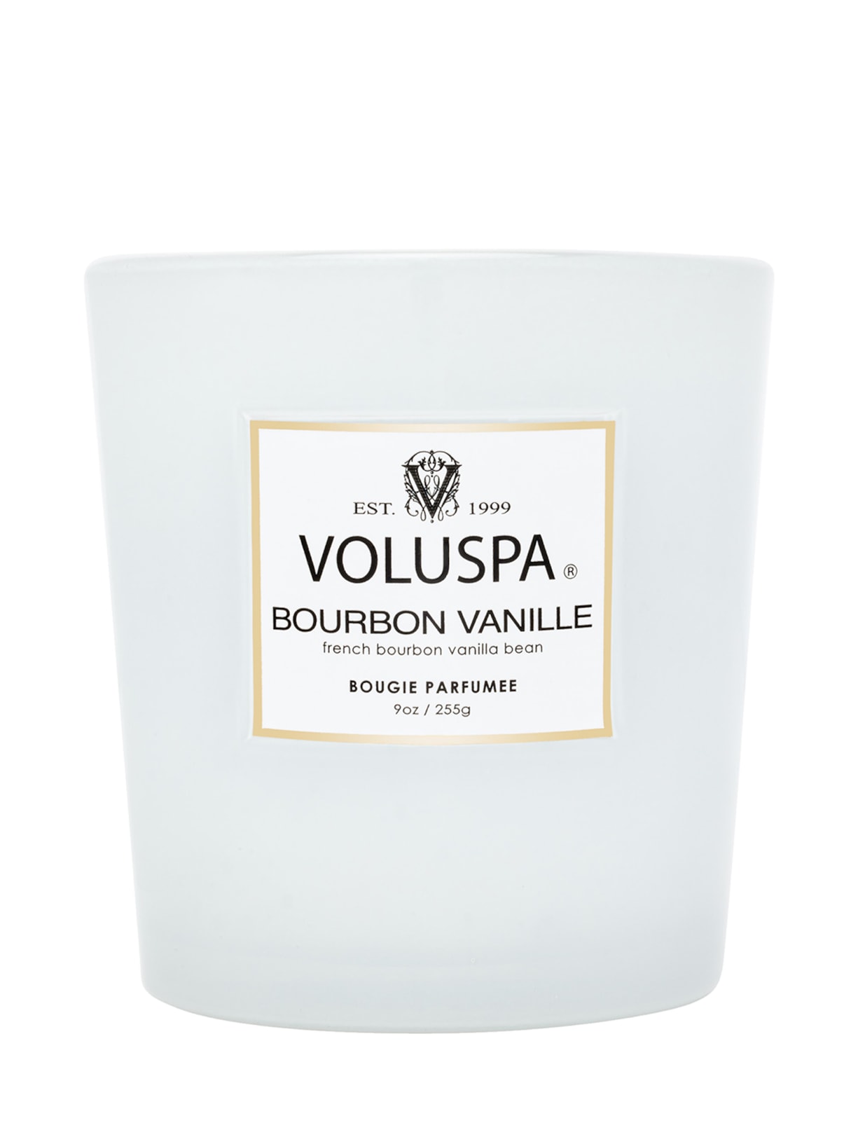 Vela Copo Vidro Clássico 60H Bourdon Vanille - Branco