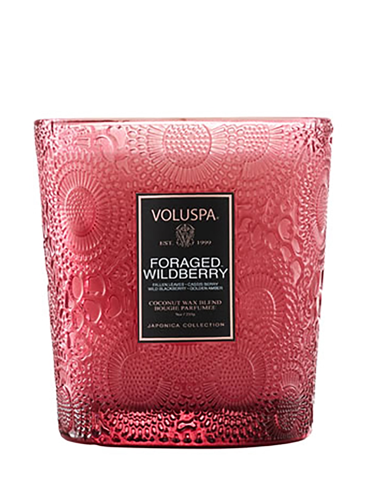 Vela Copo Vidro Clássico 60H Foraged Wildberry - Vermelho