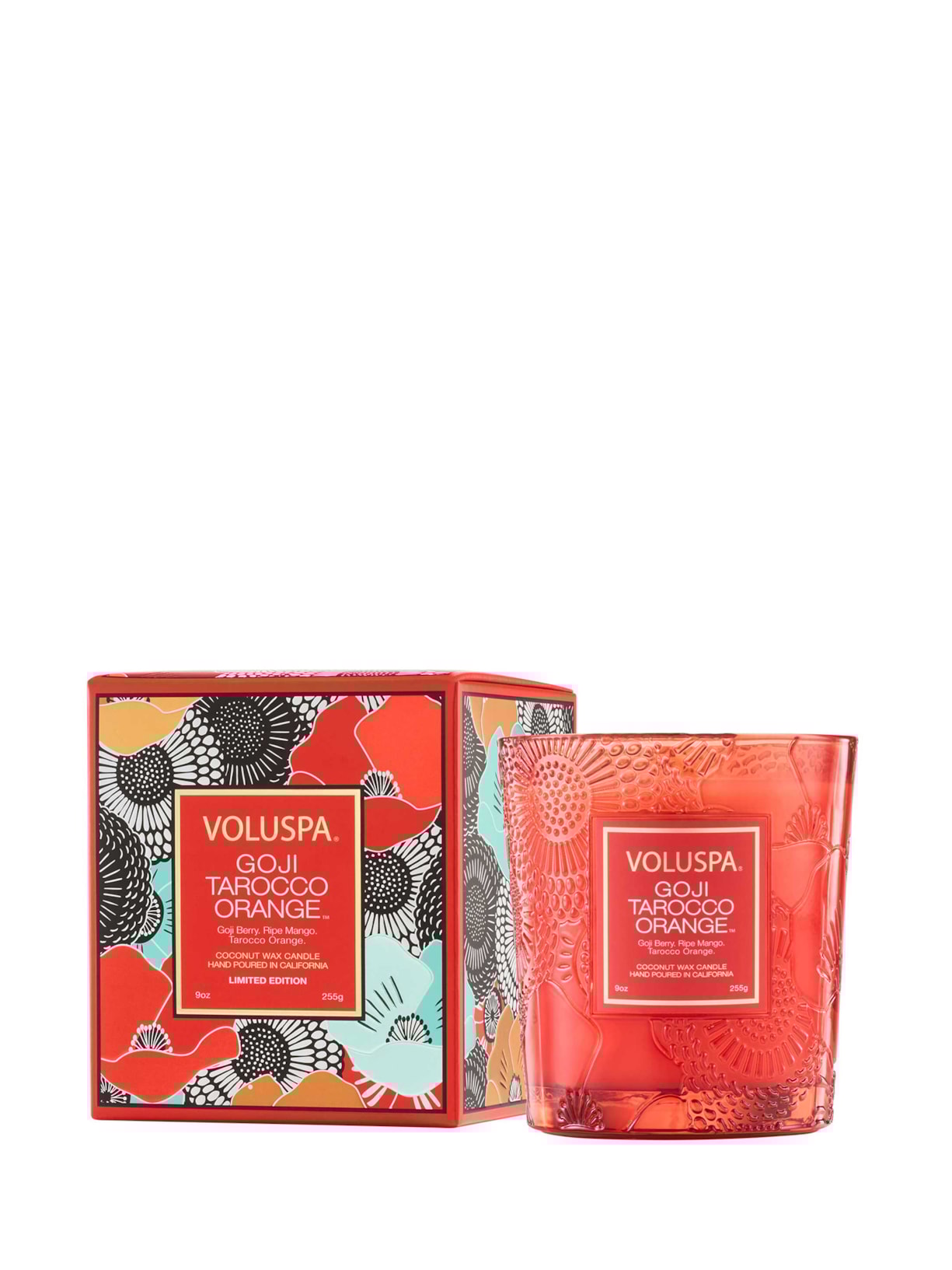 Vela Copo Vidro Clássico 60H Goji Tarocco Orange - Laranja