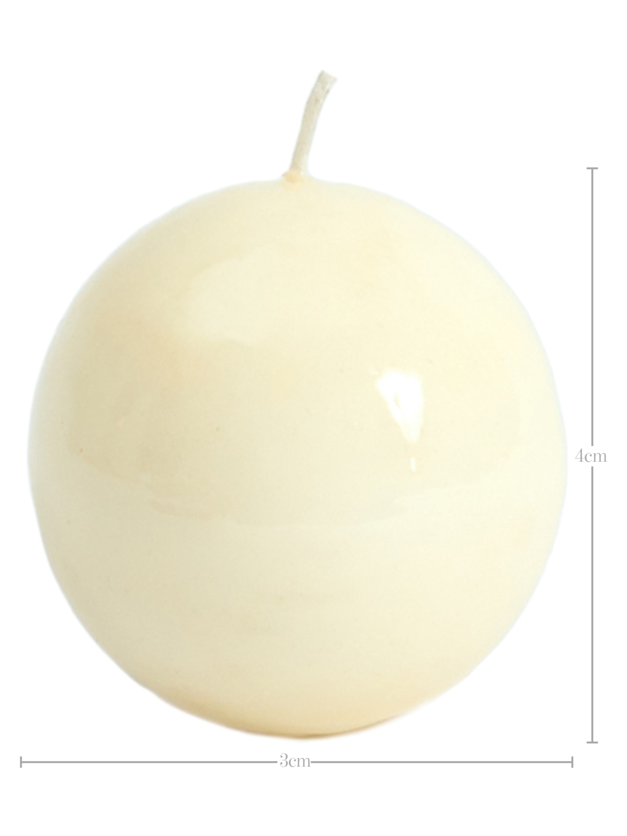 Vela Esfera Off White Cian Candle