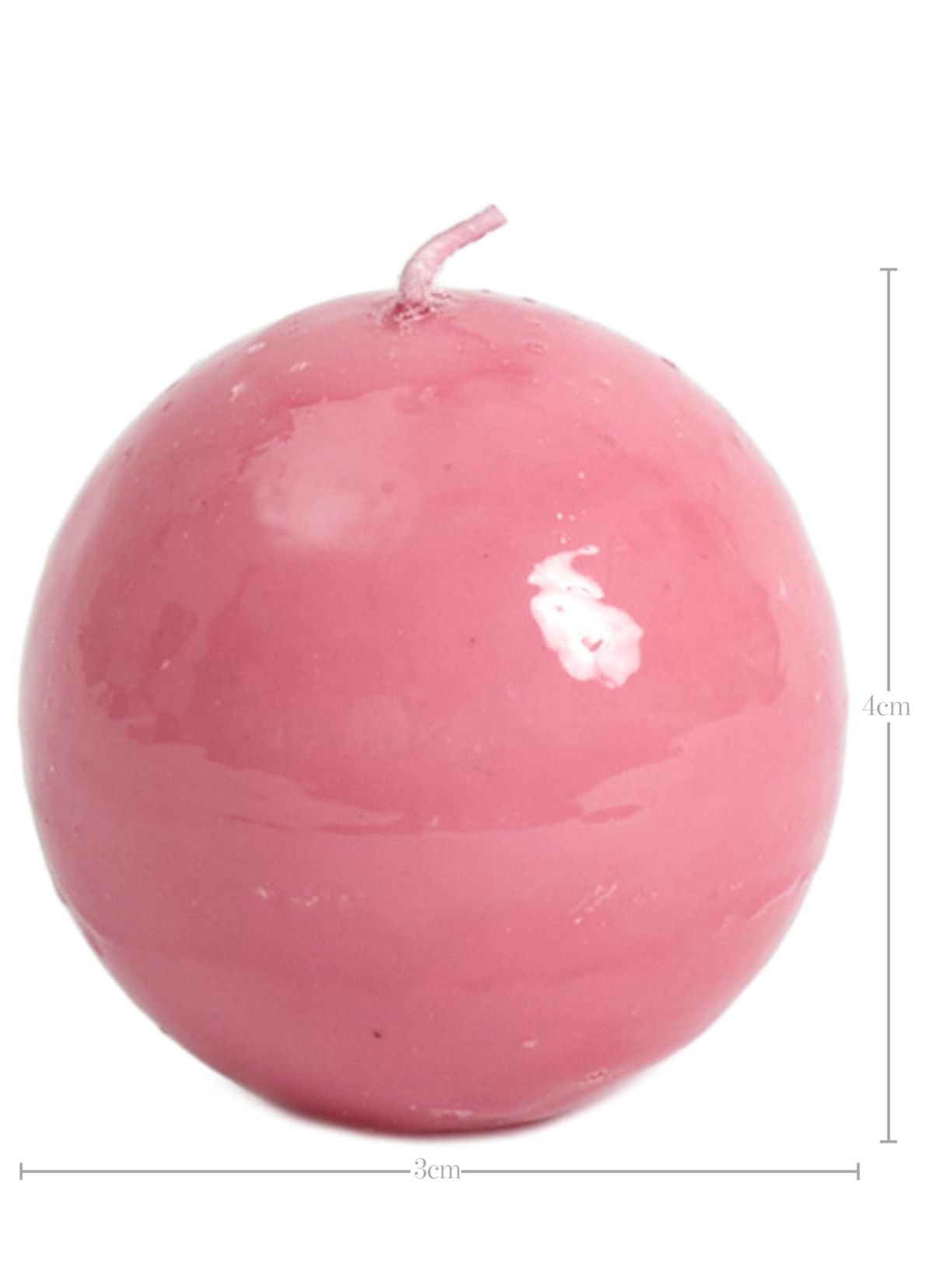 Vela Esfera Rosa Cian Candle