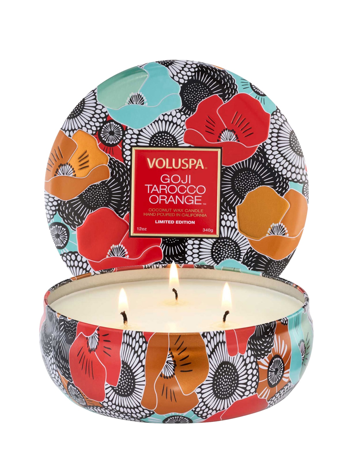 Vela Lata 3 Pavios 60H Goji Tarocco Orange Laranja Voluspa