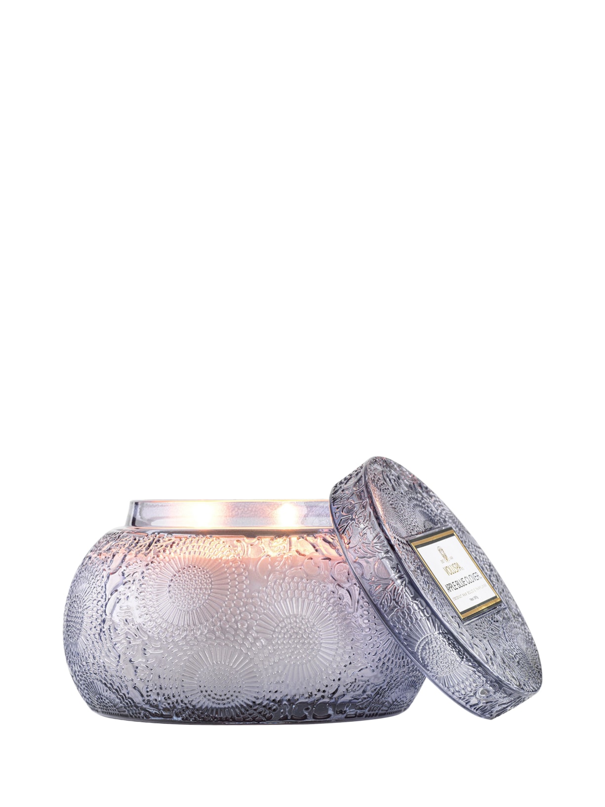 Vela Pote Vidro Chawan 50h Apple Blue Clover 397g Voluspa