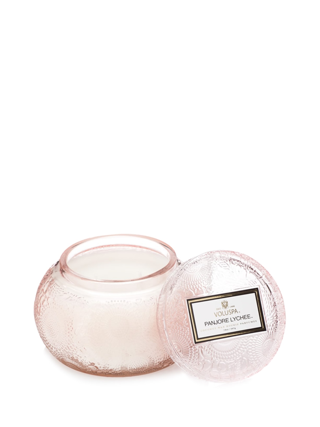 Vela Pote Vidro Chawan 50h Forbidden Fig - Rosa