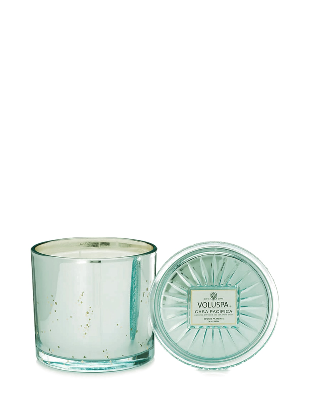 Vela Pote Vidro G +150h Casa Pacifica Azul Voluspa
