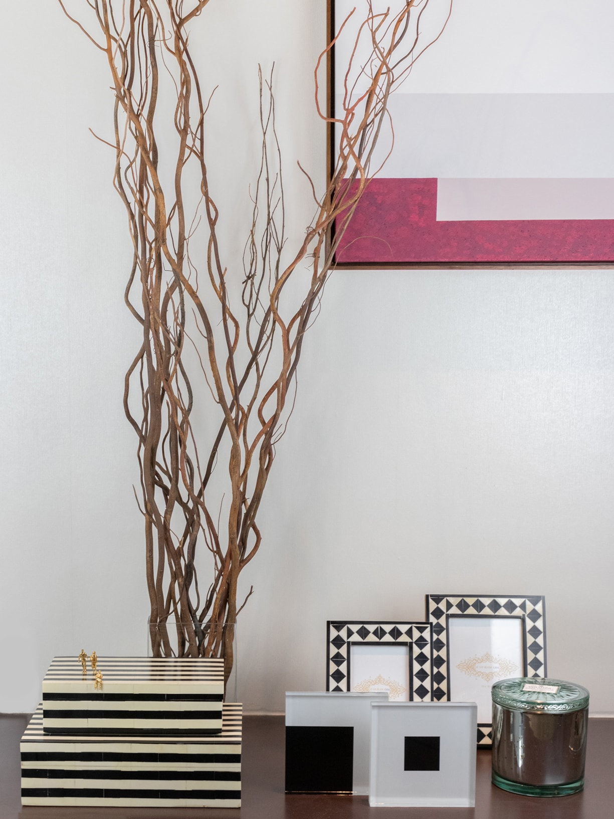 Vela Pote Vidro G 150H Makassar Ebony & Peach Preto Voluspa