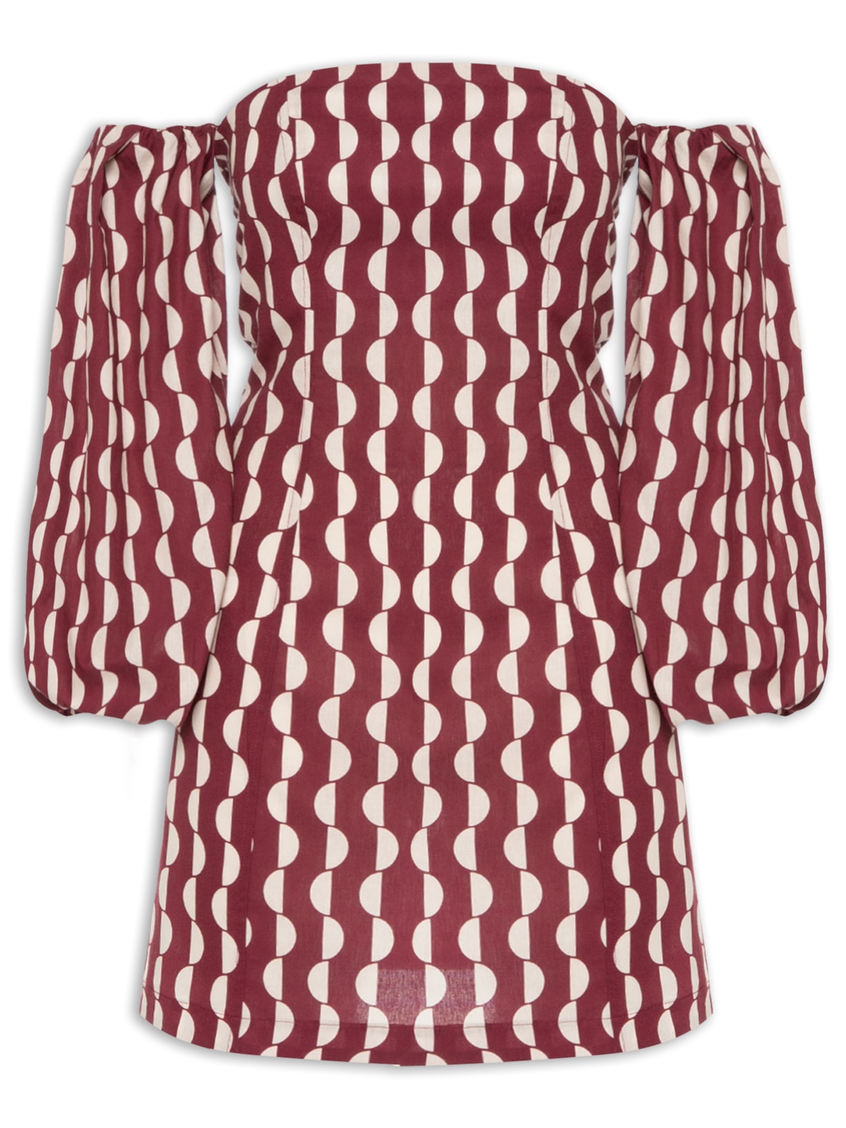 Vestido 2 Em 1 Tricoline Copa - Vinho