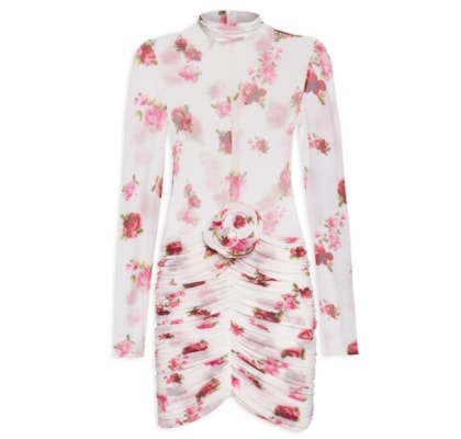 Vestido 26 Cream Print - Off White