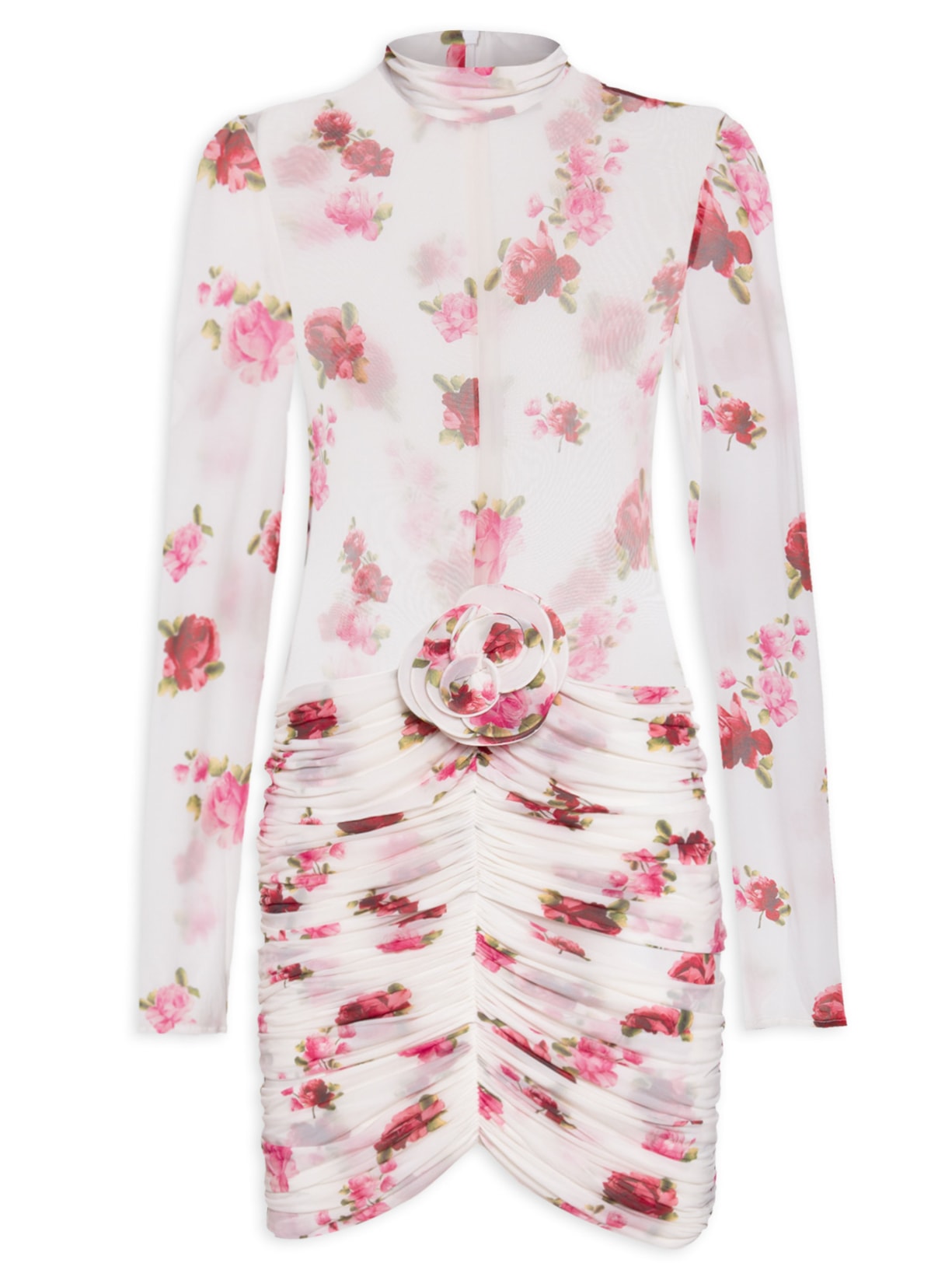 Vestido 26 Cream Print - Off White