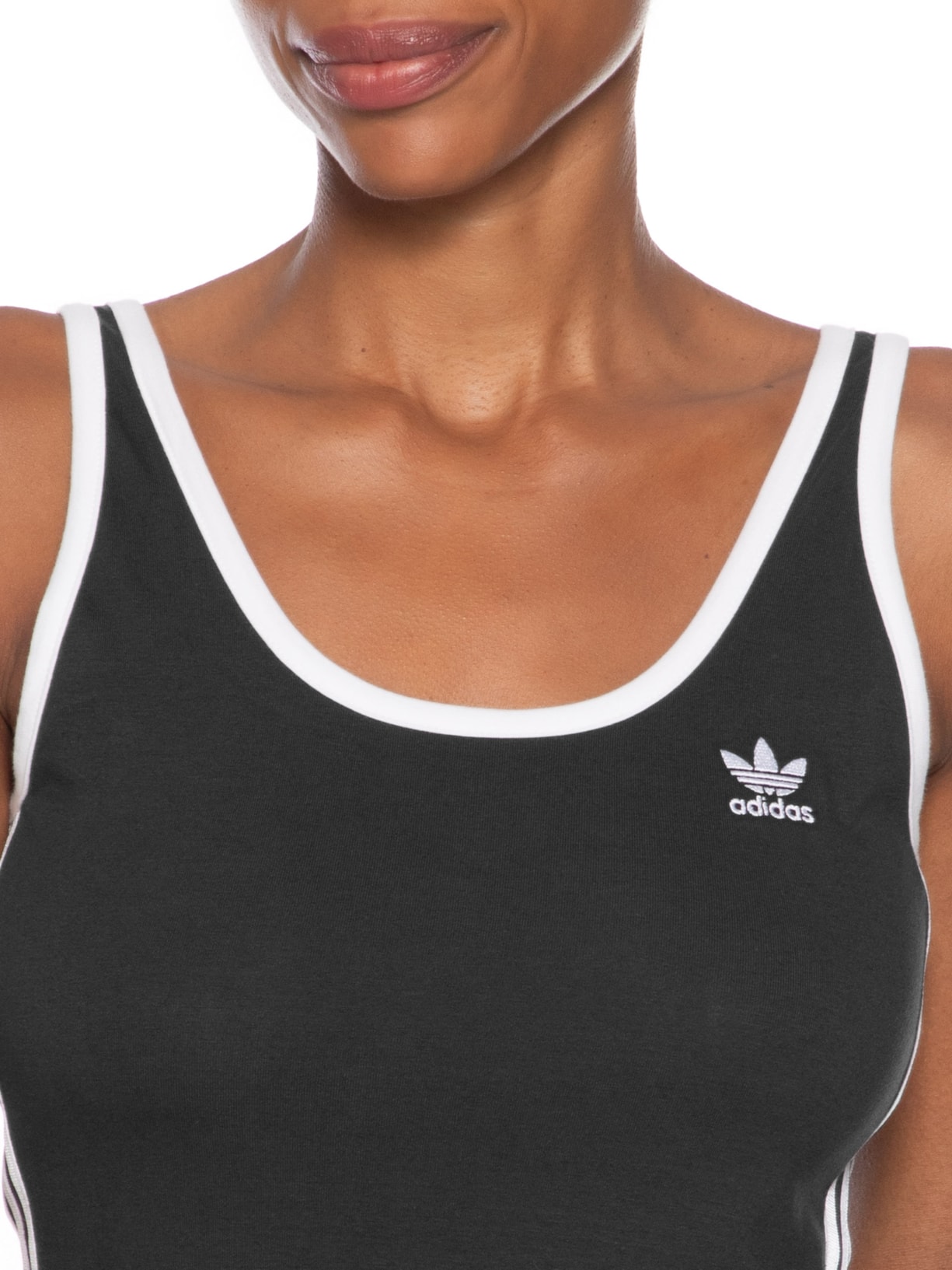 Vestido 3 Listras Tank Preto Adidas Originals