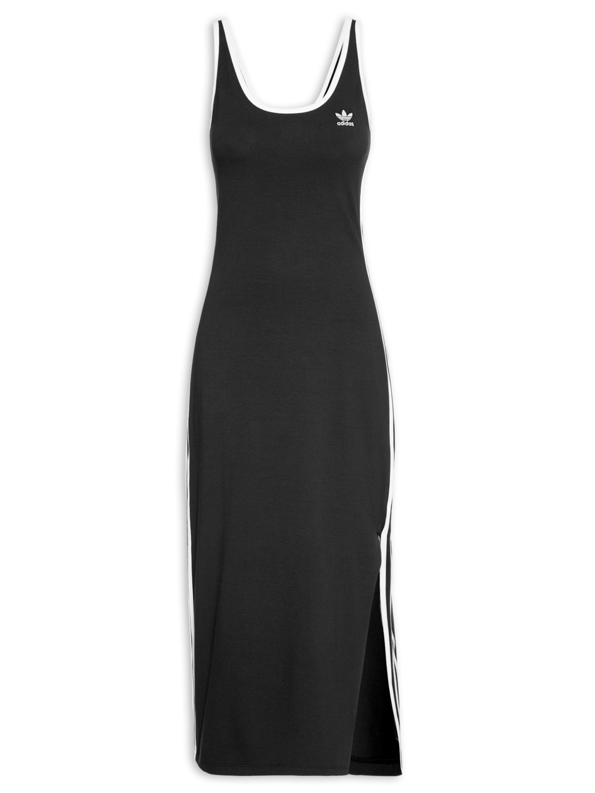 Vestido 3 Listras Tank Preto Adidas Originals