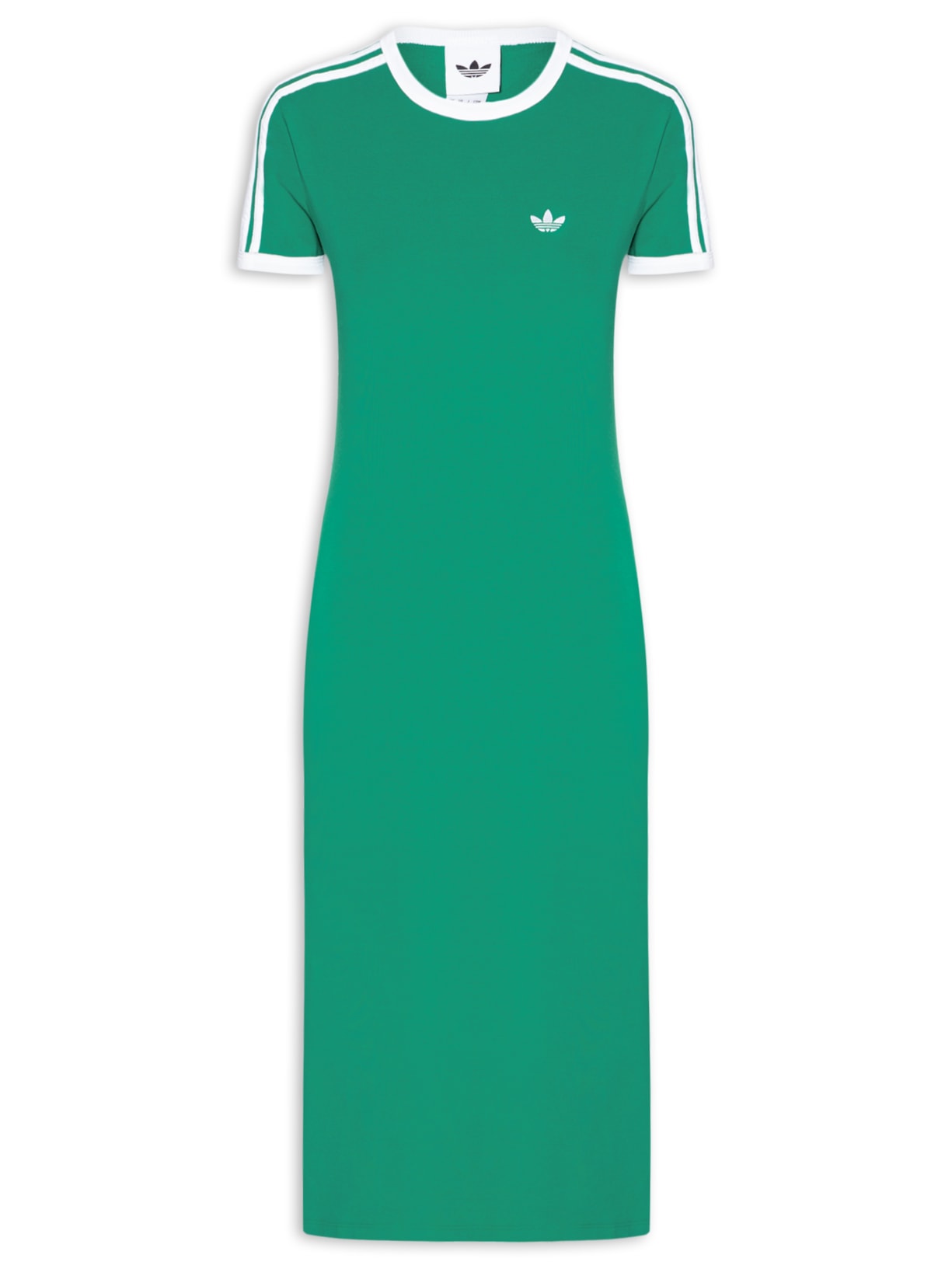 Vestido 3 Striped Verde Adidas Originals