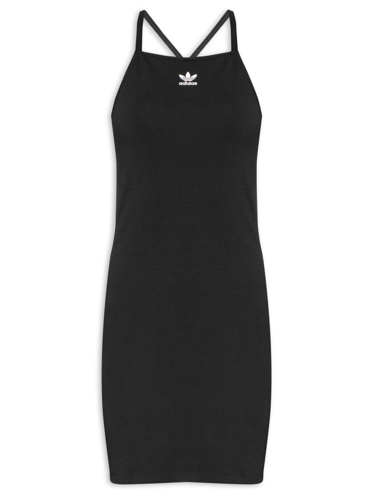 Vestido 3 Stripes Mini - Preto