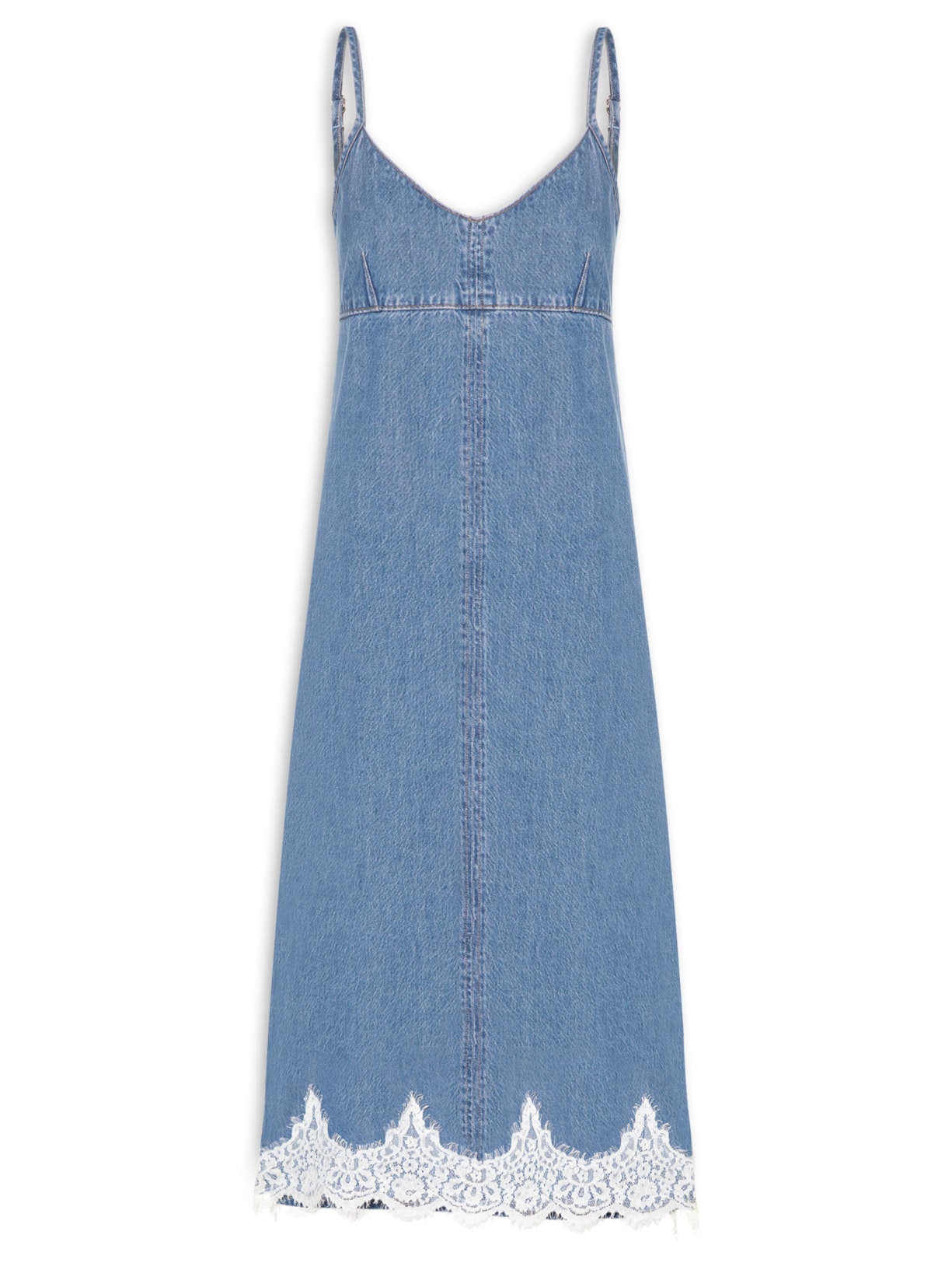 Vestido 90's Denim Slip - Azul
