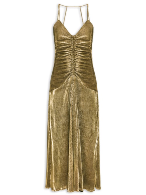 Vestido Adriana V26 - Dourado