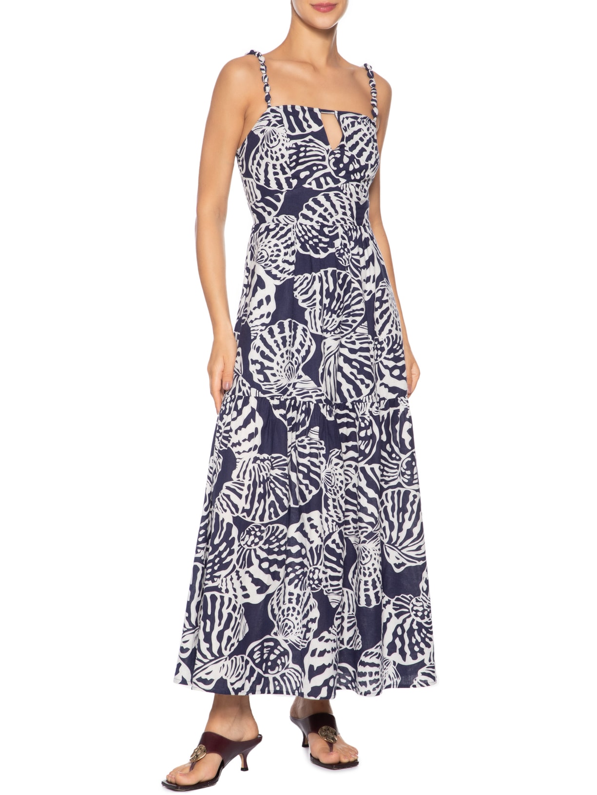 Vestido Alça Ceci Azul Le Lis