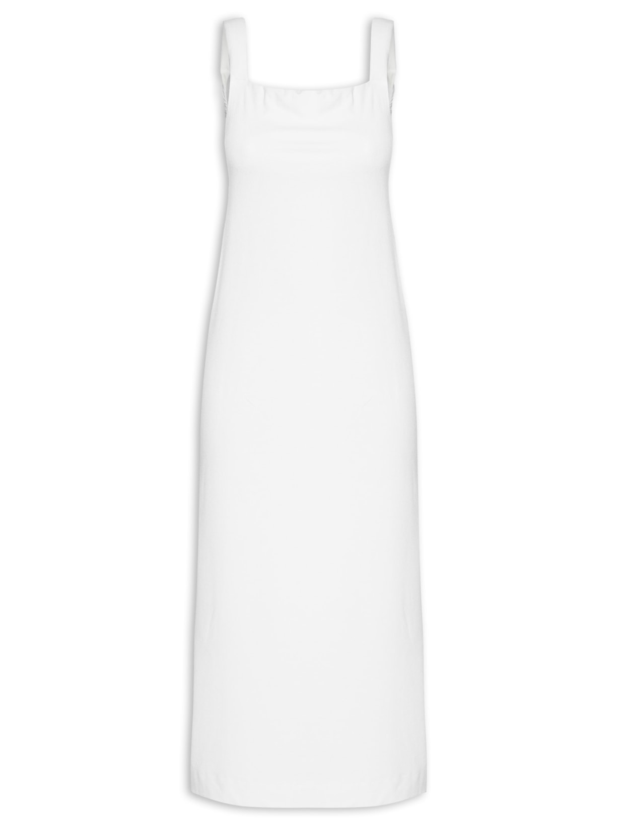 Vestido Alça Crepe - Branco