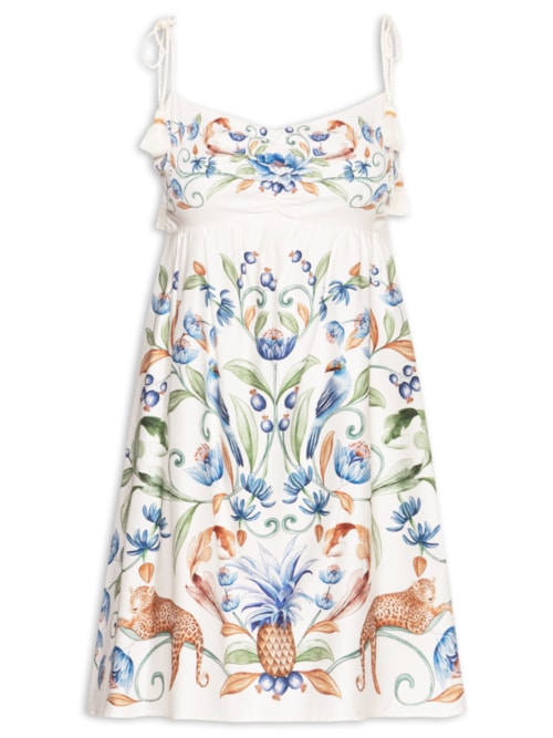 Vestido Alça Elsa - Branco