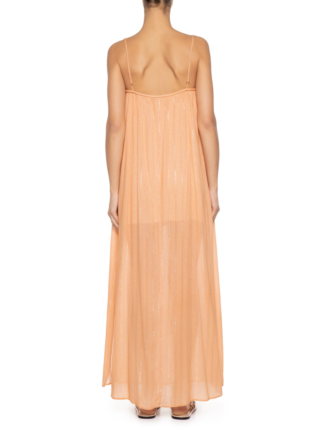 Vestido Alça Estampa San Andres Laranja Maria Filó