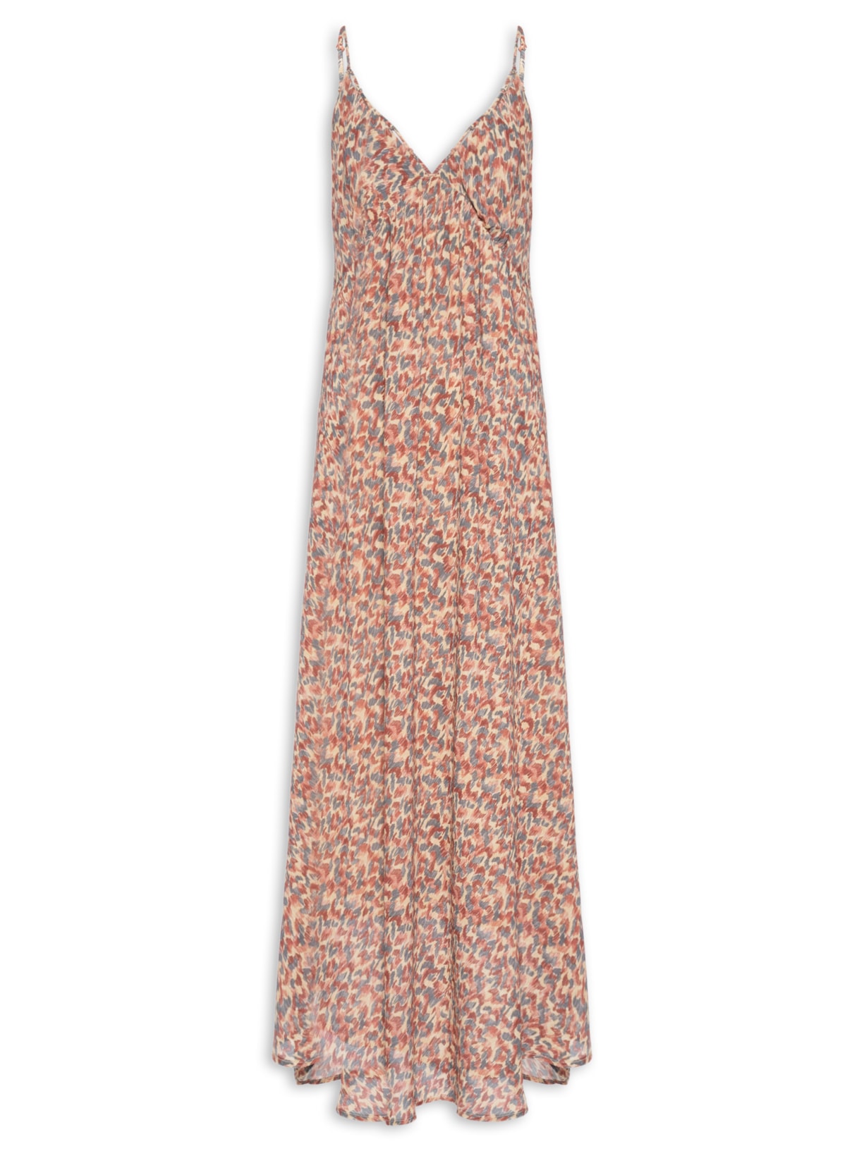 Vestido Alça Ggt Estampa Prisma - Vermelho