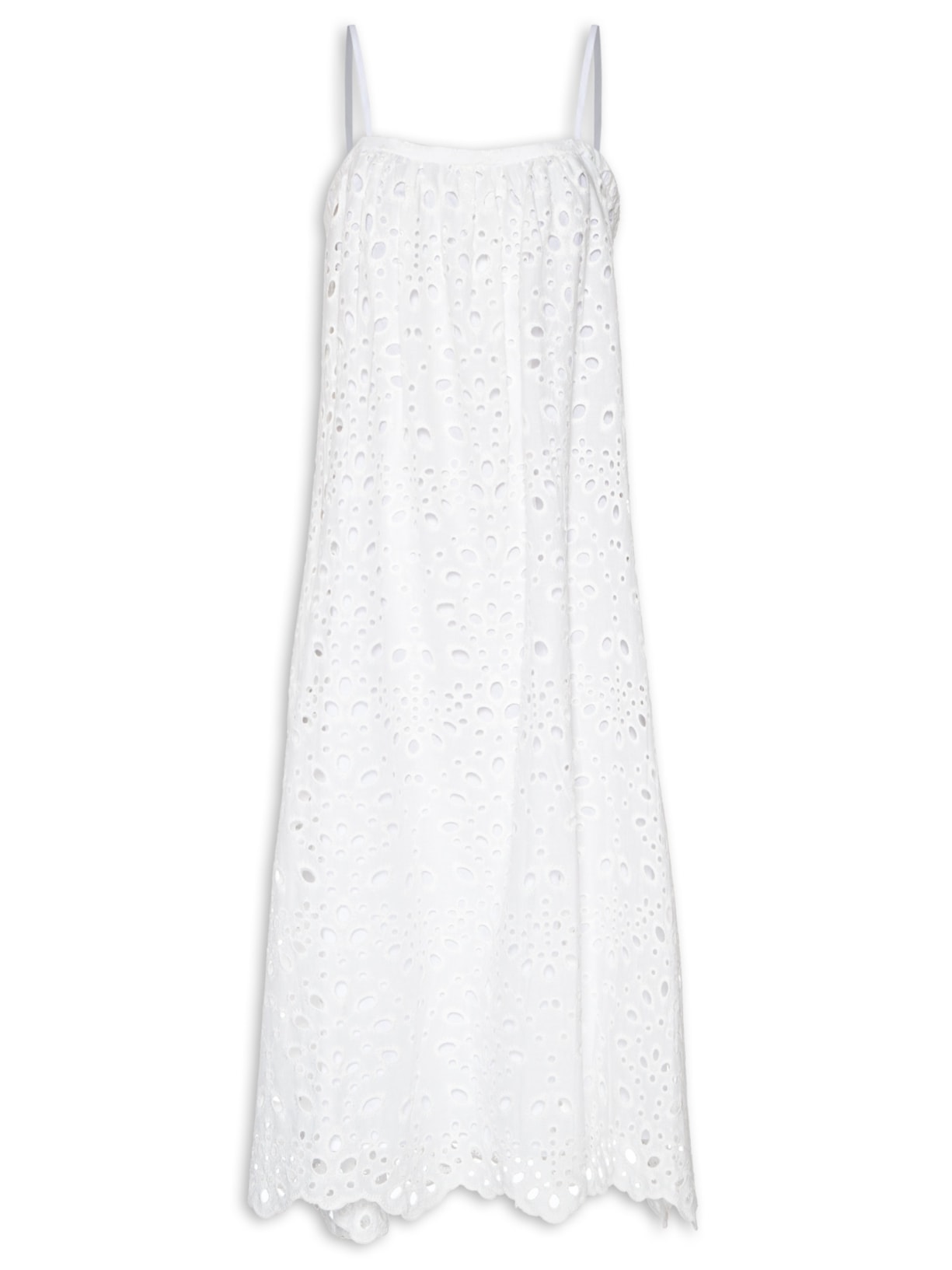 Vestido Alça Laise - Branco
