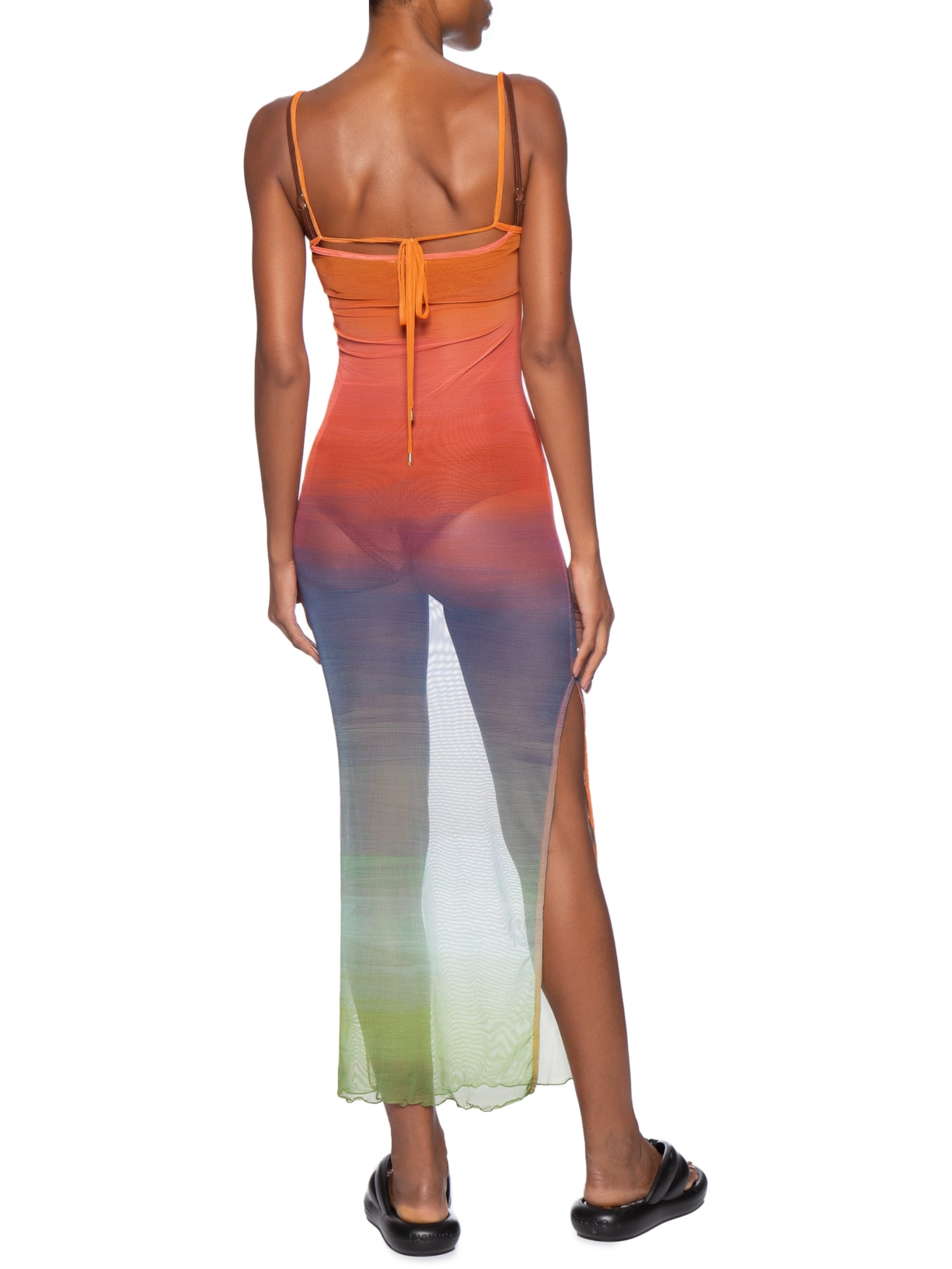 Vestido Alça Marítime Ombre Rosa Farm Praia