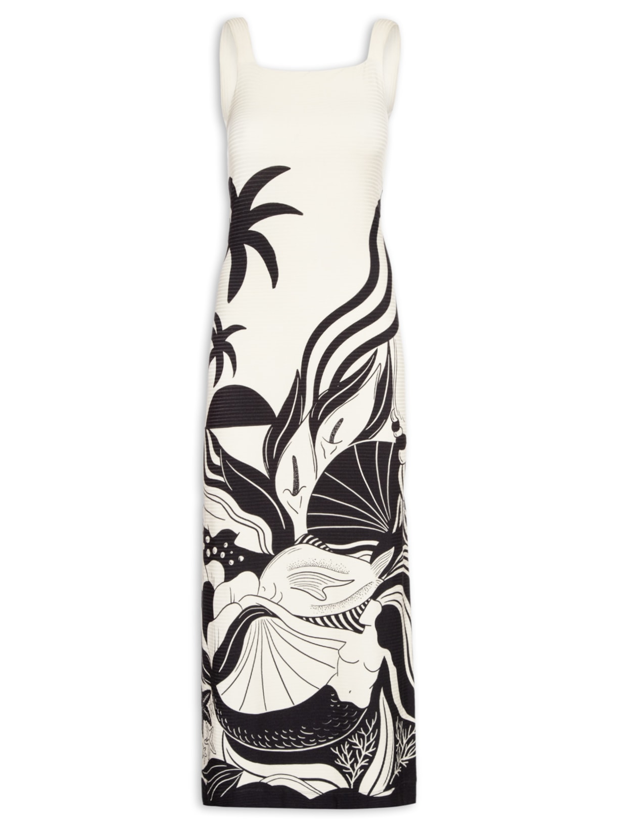 Vestido Alças Festa De Mar - Preto